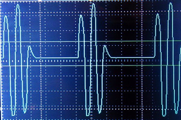 1000 hz waveform base @ -25 volts to +25 volts